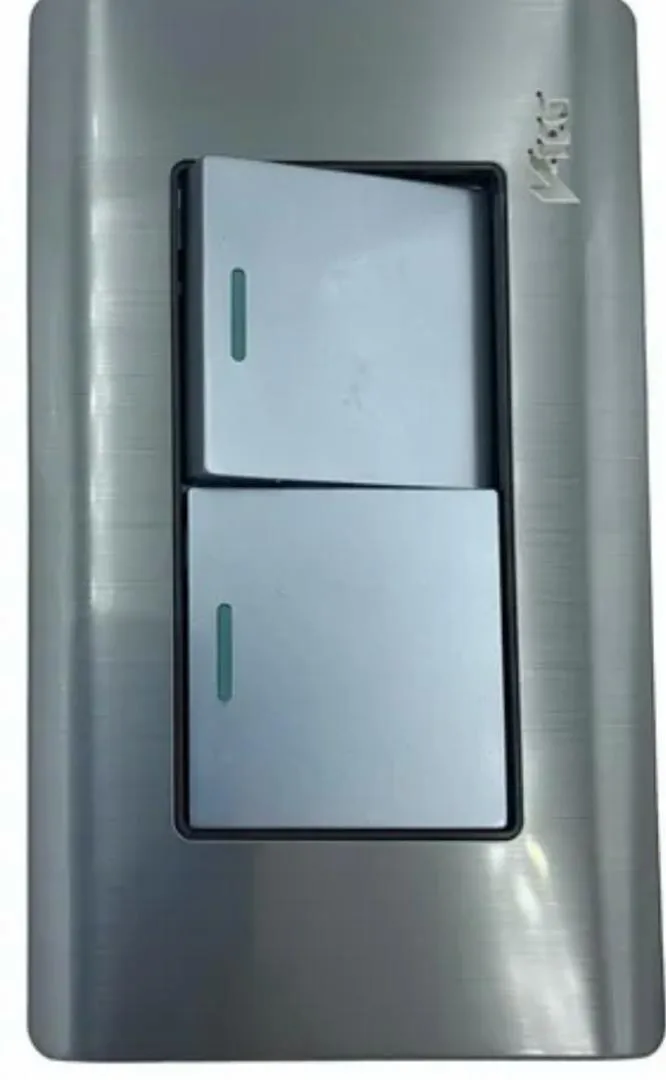 APAGADOR DOBLE PLATEADO V-TEG