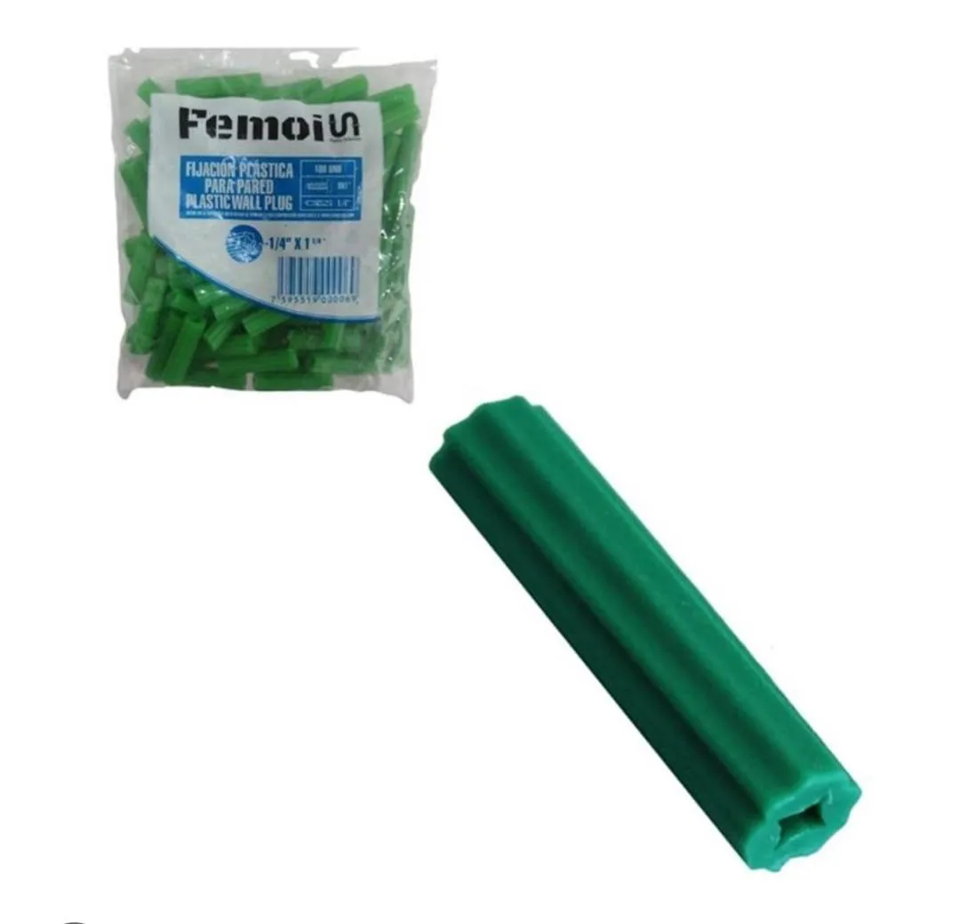 RAMPLU PLASTICO VERDE 1/4