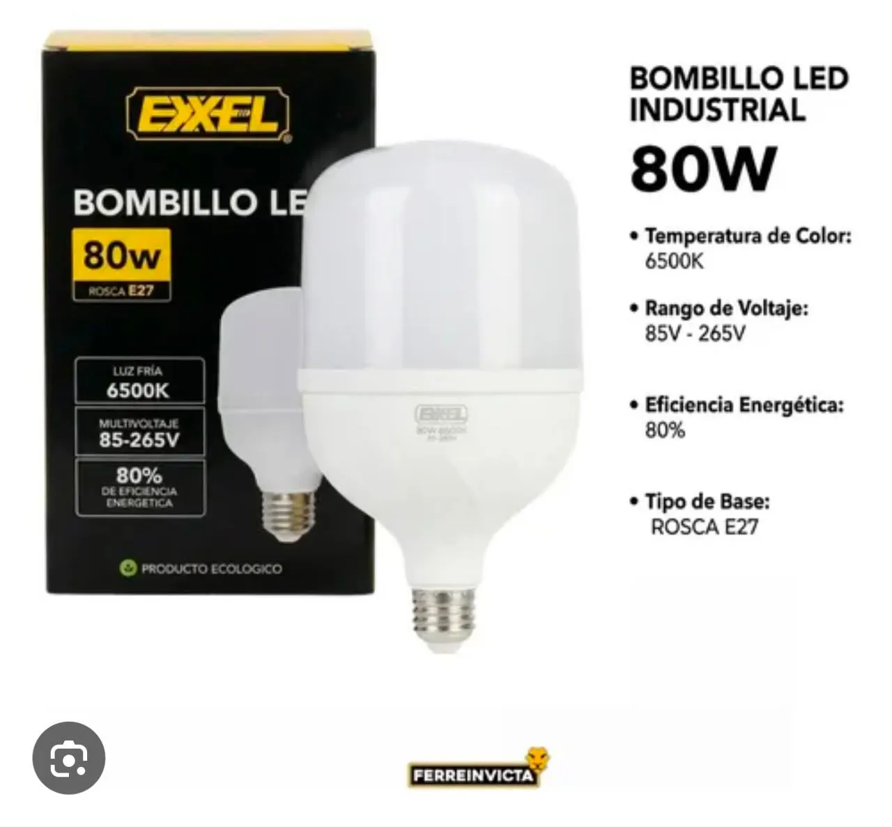 BOMBILLO LED 80W EXXEL